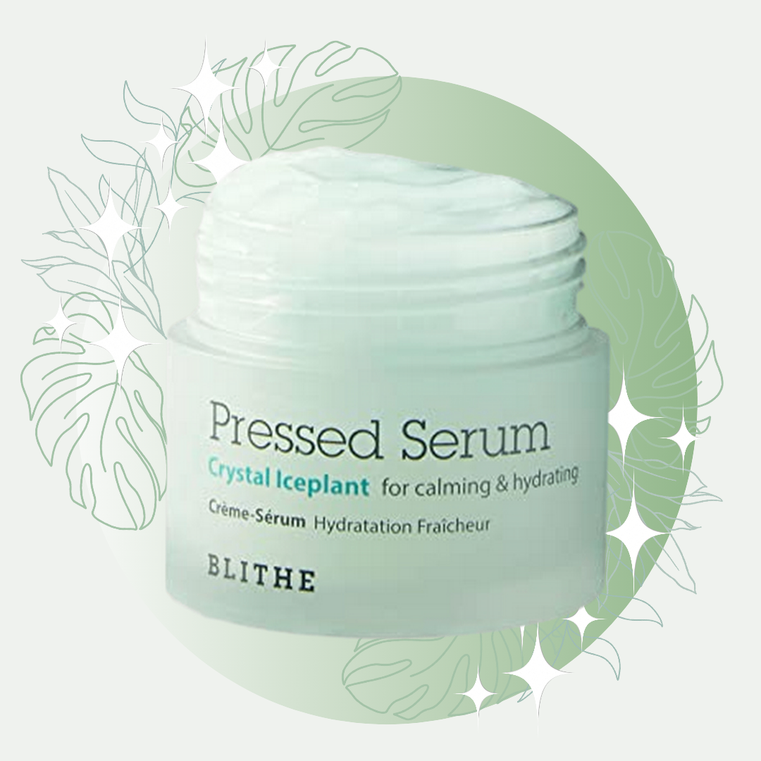 BLITHE Pressed Serum Crystal Iceplant Cooling Face Moisturizer Gel 0.67 Fl Oz