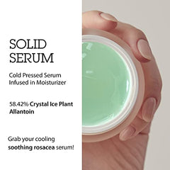 BLITHE Pressed Serum Crystal Iceplant Cooling Face Moisturizer Gel 0.67 Fl Oz