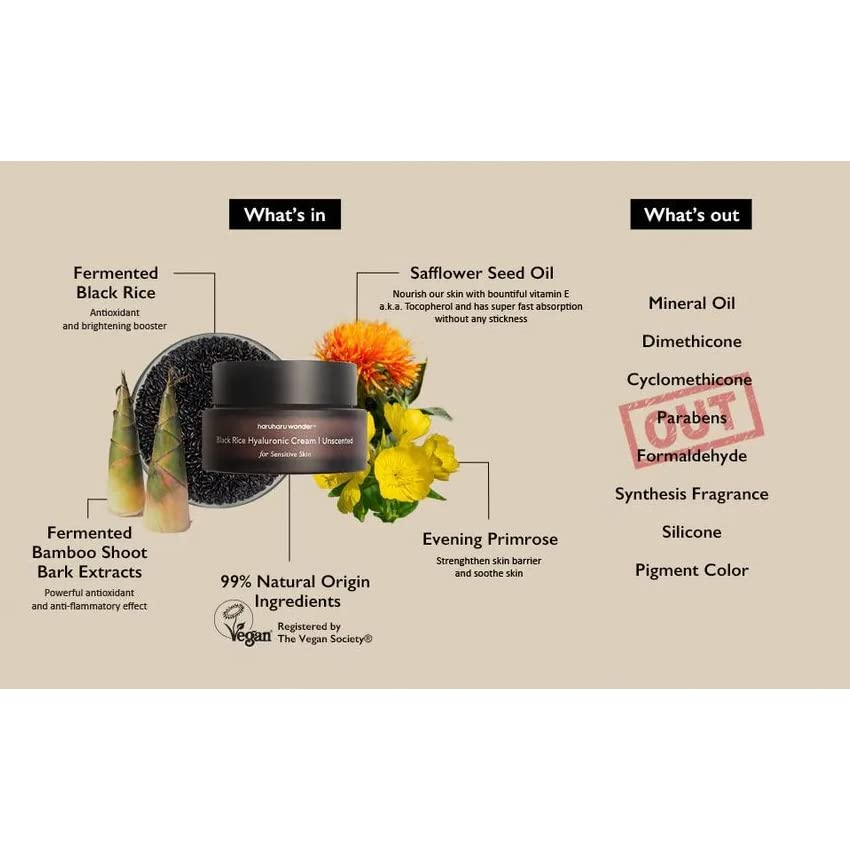 HARUHARU WONDER Black Rice Hyaluronic Cream Unscented 50ml